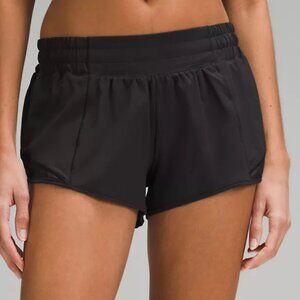 Black lululemon Size 6 Hotty Hot Low-Rise Lined 2.5" shorts